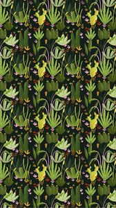 Preview wallpaper cactus, pattern, plants