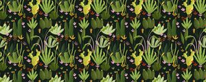 Preview wallpaper cactus, pattern, plants