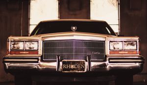 Preview wallpaper cadillac brougham, cadillac, front view, headlights, bumper