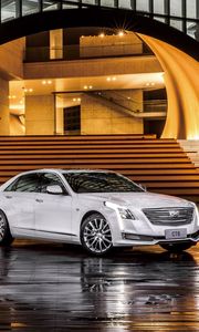 Preview wallpaper cadillac, ct6, white, side view