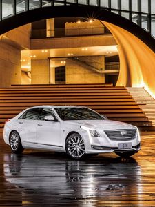 Preview wallpaper cadillac, ct6, white, side view
