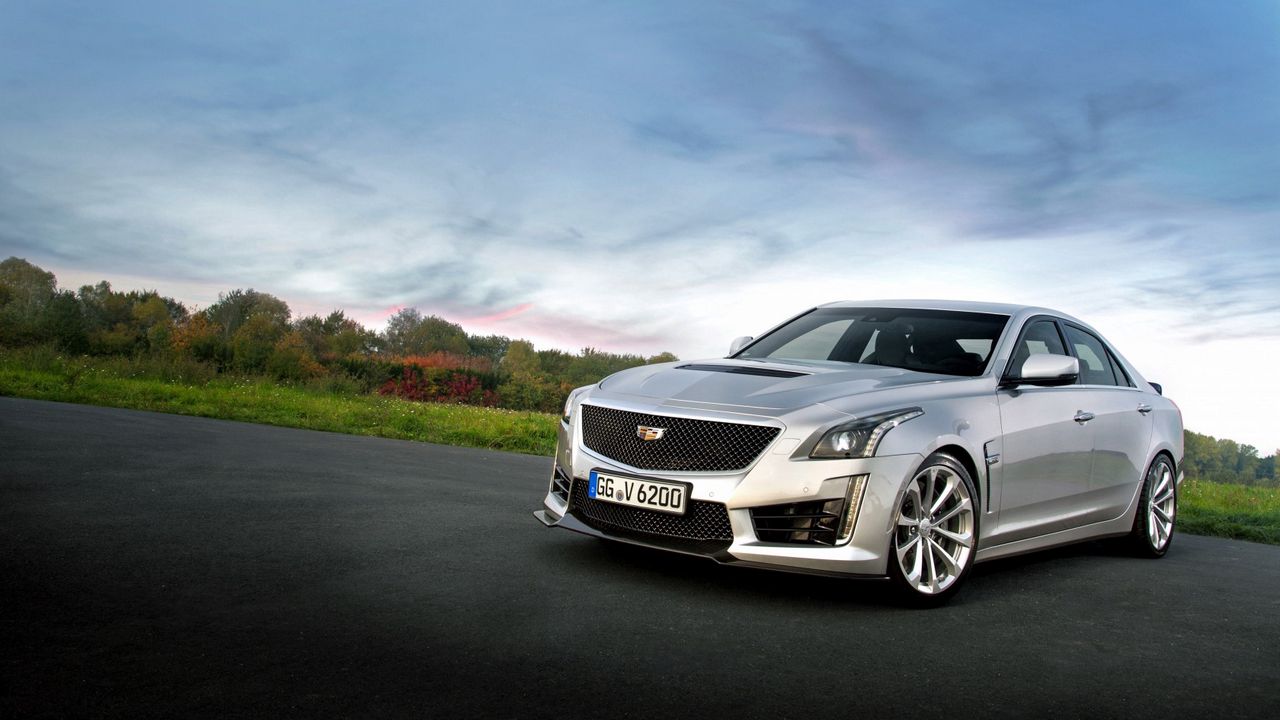 Wallpaper cadillac, cts, side view