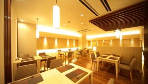 Preview wallpaper cafe, chairs, tables, lighting, room