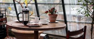 Preview wallpaper cafe, restaurant, table, interior, design