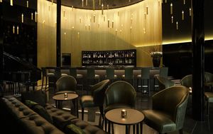 Preview wallpaper cafe, tables, dark, style, interior