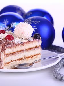 Preview wallpaper cake, beads, dessert, new year, toys