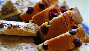 Preview wallpaper cake, berries, nuts, pastries