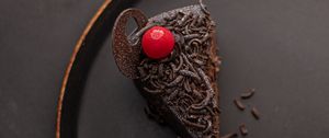 Preview wallpaper cake, chocolate, cherry, dessert