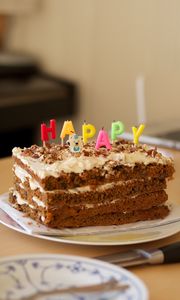 Preview wallpaper cake, dessert, candles, holiday