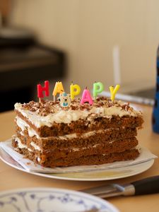 Preview wallpaper cake, dessert, candles, holiday