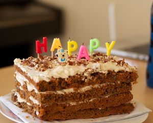 Preview wallpaper cake, dessert, candles, holiday