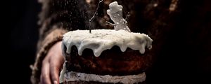 Preview wallpaper cake, dessert, decoration, powder, snowman