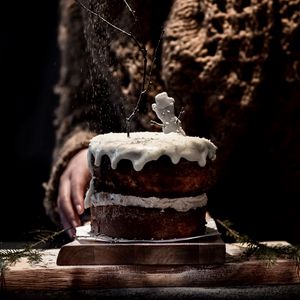 Preview wallpaper cake, dessert, decoration, powder, snowman