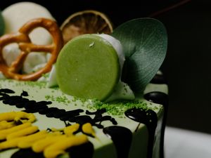 Preview wallpaper cake, dessert, decoration, green