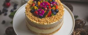 Preview wallpaper cake, dessert, pastry, berries