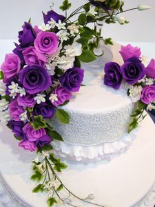 Preview wallpaper cake, flowers, decoration, sweet