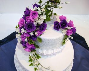 Preview wallpaper cake, flowers, decoration, sweet