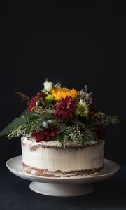 Preview wallpaper cake, flowers, pastries, dessert