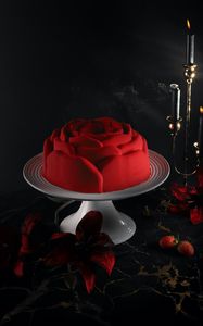 Preview wallpaper cake, flowers, red
