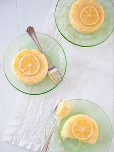 Preview wallpaper cake, lemon, dessert, plate