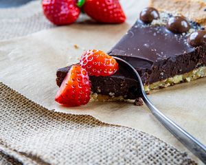 Preview wallpaper cake, strawberries, berries, dessert