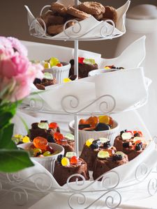 Preview wallpaper cakes, dessert, serving, still life