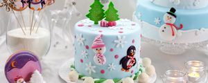 Preview wallpaper cakes, icing, delicious, christmas