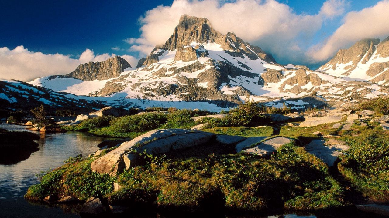 Wallpaper california, mountains, stones, vegetation