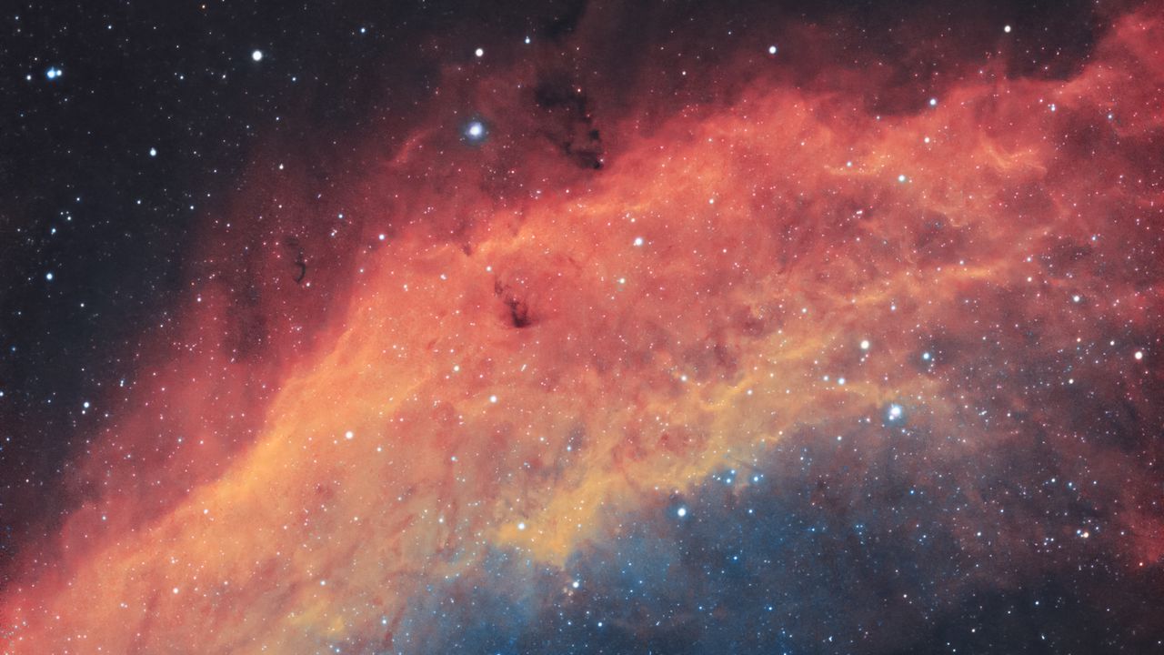 Wallpaper california nebula, nebula, glow, stars, space
