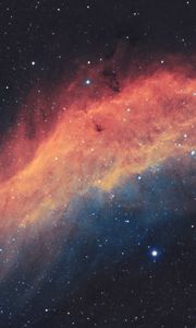 Preview wallpaper california nebula, nebula, glow, stars, space