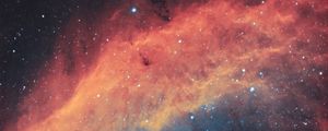 Preview wallpaper california nebula, nebula, glow, stars, space