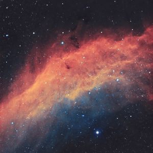 Preview wallpaper california nebula, nebula, glow, stars, space