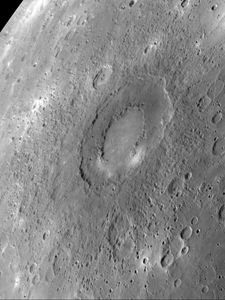 Preview wallpaper caloris planitia, shock structure, mercury