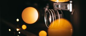 Preview wallpaper camera, bokeh, blur, lights, lens