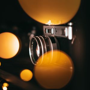 Preview wallpaper camera, bokeh, blur, lights, lens