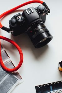 Preview wallpaper camera, film, strap, black