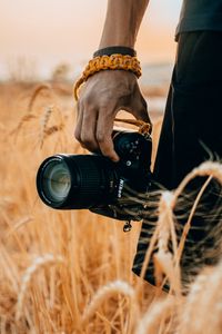 Preview wallpaper camera, hand, ears, photographer