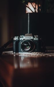Preview wallpaper camera, lens, black, gray