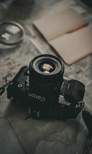 Preview wallpaper camera, lens, card