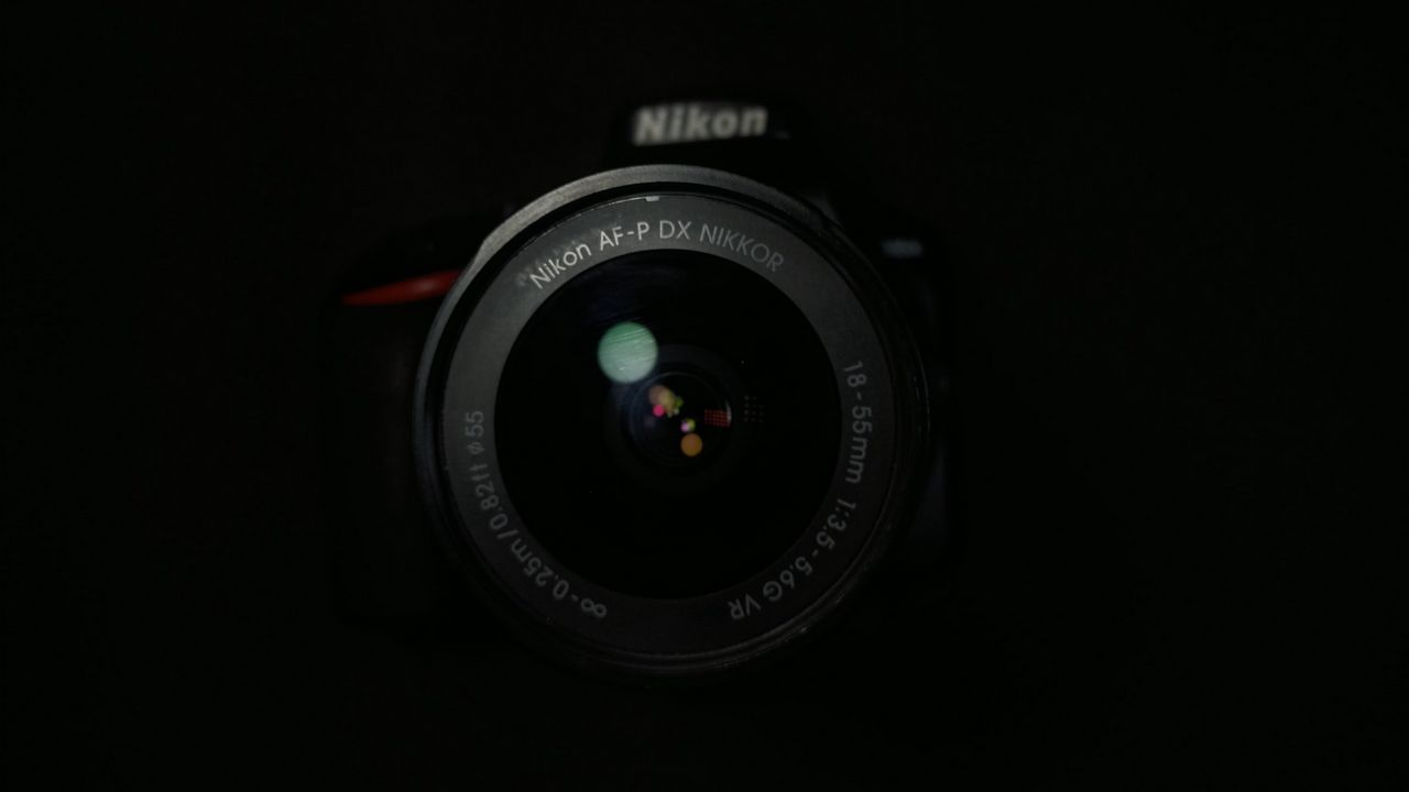 Wallpaper camera, lens, dark, black
