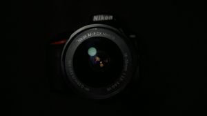 Preview wallpaper camera, lens, dark, black