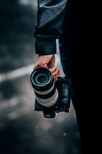 Preview wallpaper camera, lens, hand, focus