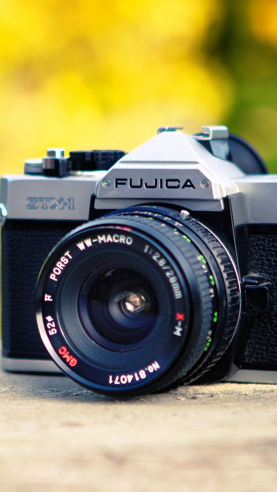 540x960 Wallpaper camera, lens, objective, blur