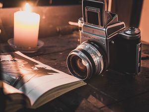 Preview wallpaper camera, lens, old, retro