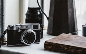 Preview wallpaper camera, lens, old, blur