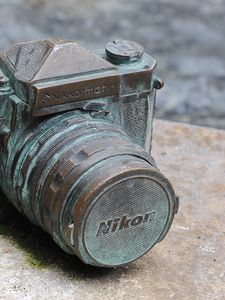 Preview wallpaper camera, nikon, old, excavation