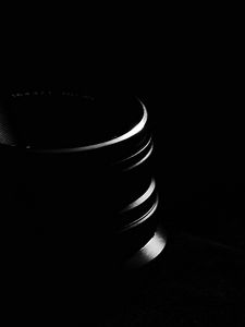 Preview wallpaper camera, objective, lens, black, dark