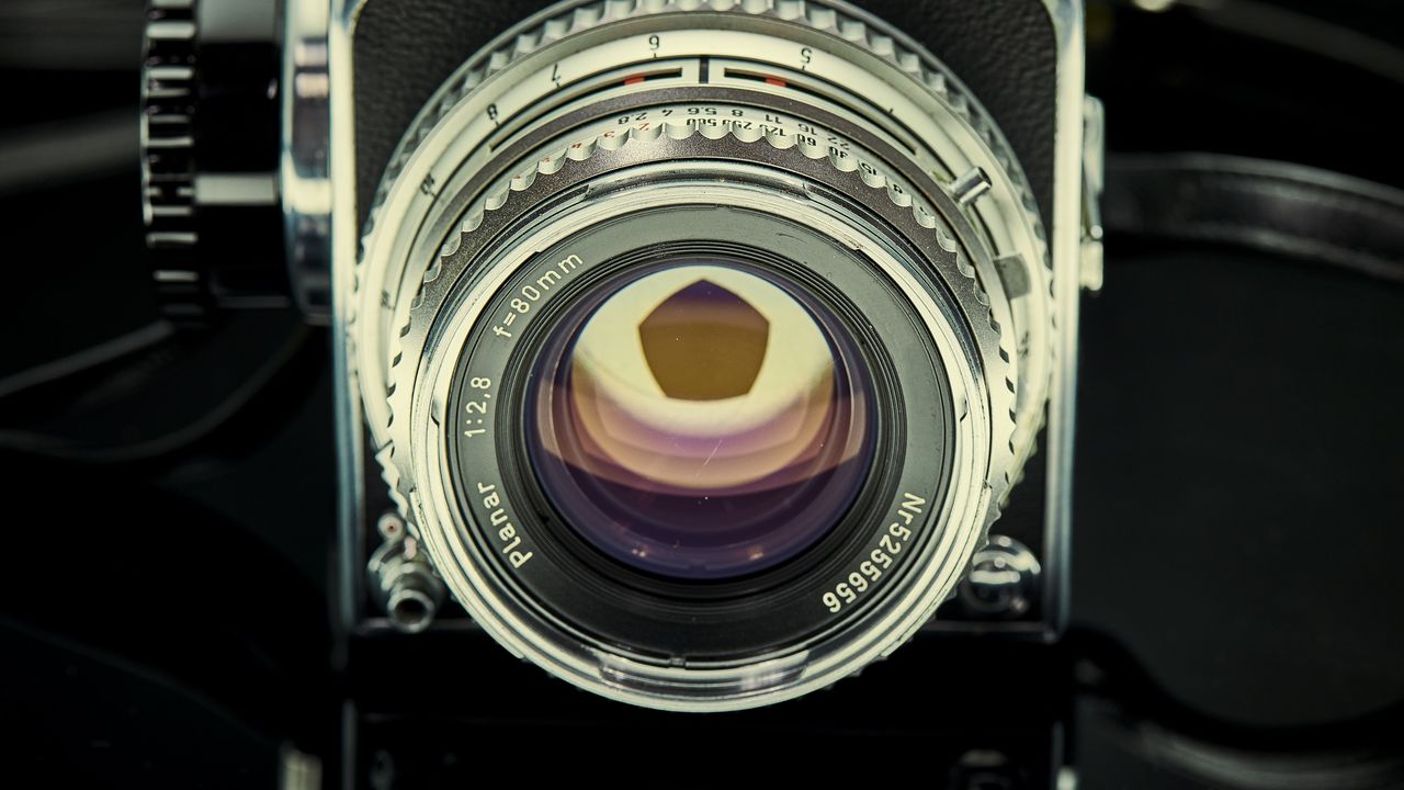 Wallpaper camera, objective, lens, glare