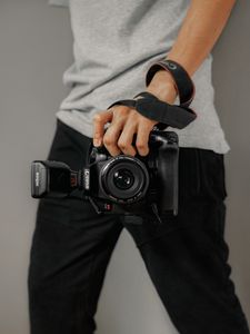 Preview wallpaper camera, objective, photographer