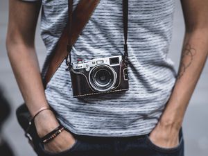 Preview wallpaper camera, photographer, lens, hobby